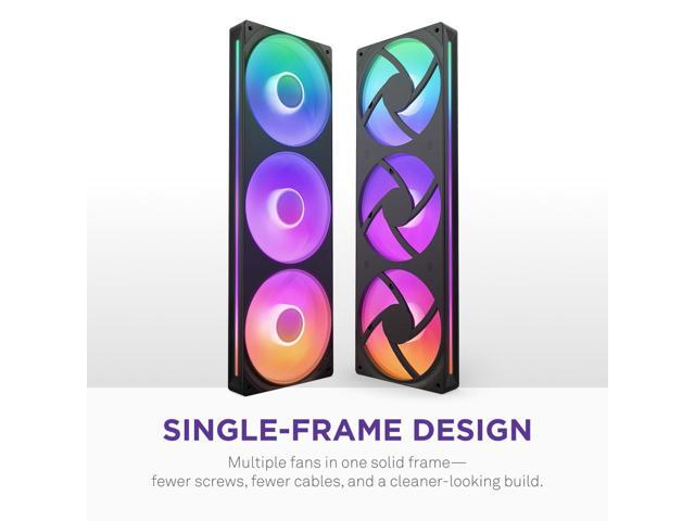 NZXT - Kraken Core RGB 360mm Radiator Liquid Cooler (1 x 360mm Single-Frame Fan) with RGB Pump Cap - Black - image 7