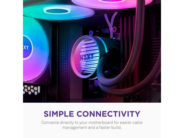 NZXT - Kraken Core RGB 360mm Radiator Liquid Cooler (1 x 360mm Single-Frame Fan) with RGB Pump Cap - Black - image 5