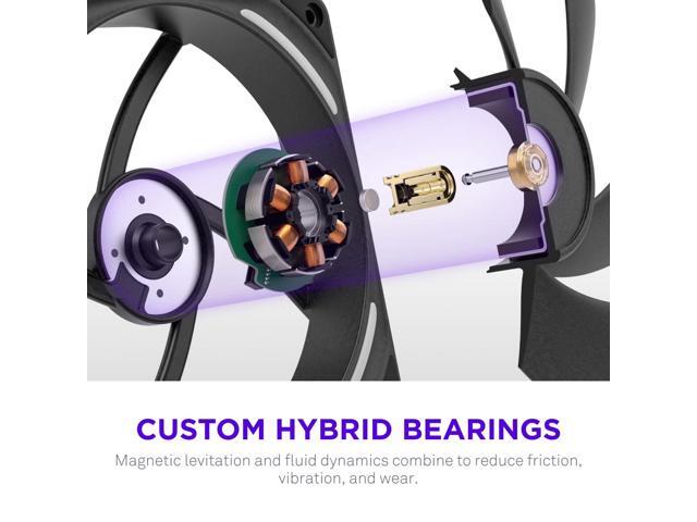 NZXT - F120X Performance Fan - 120mm PWM RGB Computer Case Fan with LCP Frame & Blades - Black - image 6