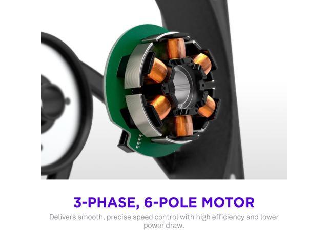 NZXT - F120X Performance Fan - 120mm PWM RGB Computer Case Fan with LCP Frame & Blades - Black - image 8