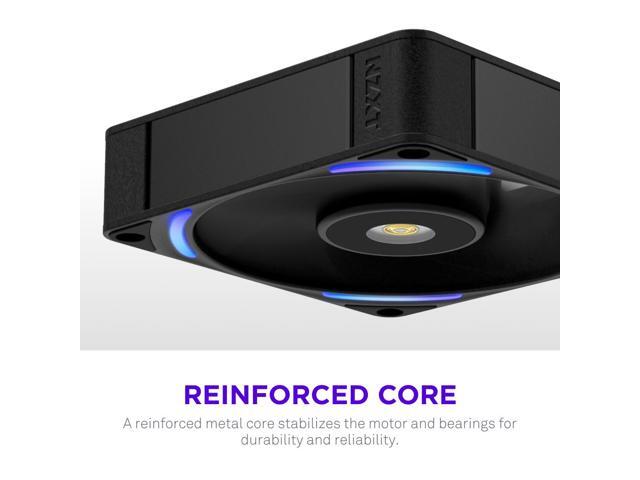 NZXT - F120X Performance Fan - 120mm PWM RGB Computer Case Fan with LCP Frame & Blades - Black - image 7