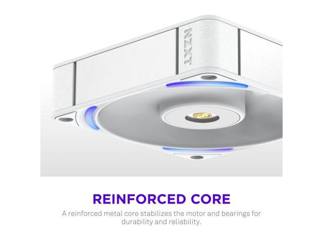NZXT - F120X Performance Fan - 120mm PWM RGB Computer Case Fan with LCP Frame & Blades - White - image 7