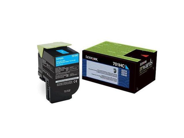 Lexmark 70C0HCG High Yield Return Program Toner Cartridge - Cyan