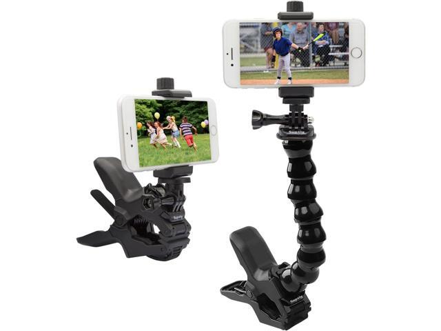 Suptig Phone Holder Desk Gooseneck Mount, Cell Phone Clamp Clip for Pole, Mount Stand, Compatible for iPhone 16 Plus iPhone 15 Pro 14 Plus Xs Max...