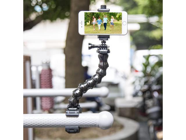 Suptig Phone Holder Desk Gooseneck Mount, Cell Phone Clamp Clip for Pole, Mount Stand, Compatible for iPhone 16 Plus iPhone 15 Pro 14 Plus Xs Max...