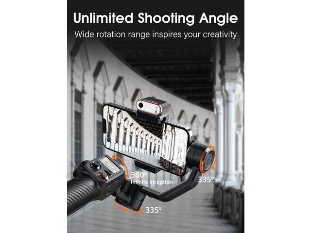 hohem iSteady M6 Kit Gimbal Stabilizer for Smartphone, 2023 Upgraded 3-Axis Phone Gimbal, AI Tracker w/CCT/RGB Fill Light, Gimbal for iPhone 14 Pro...