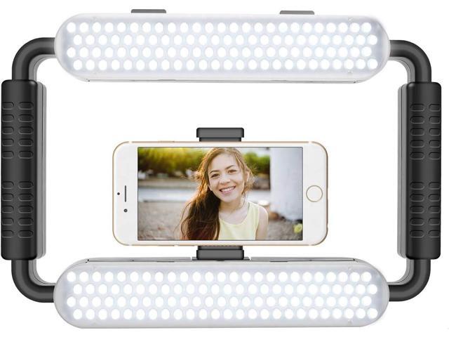 GVM Great Video Maker LED Ring Light 5600K Selfie Light, Smartphone Video Rig & Phone Video Stabilizer for Camera, Smartphone, Makeup, YouTube...