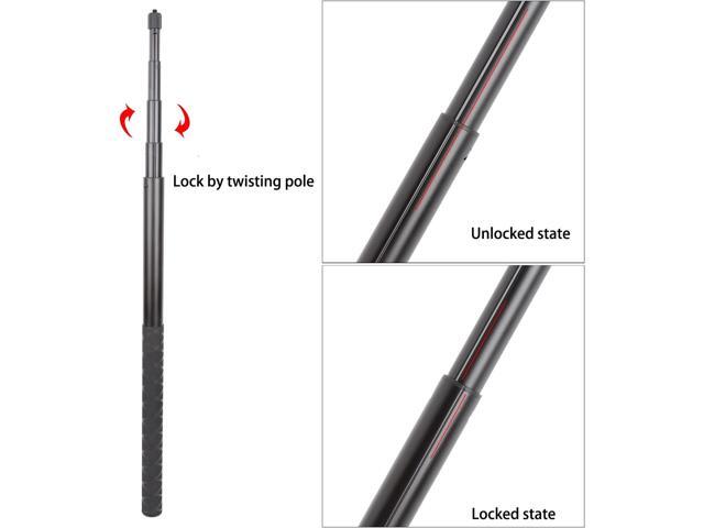 PellKing Long 77inch Invisible Selfie Stick for Insta360 ONE X4, X3, X2, X, Insta360 ONE R, RS, Insta 360 Camera 1/4' Extended Monopod Pole
