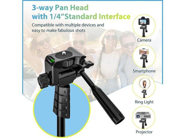 Aureday 67 Phone Tripod, Detachable and Extendable Selfie Stick Tripod for iPhone/Android Smartphone/Camera/GoPro, Portable Cell Phone Tripod with...