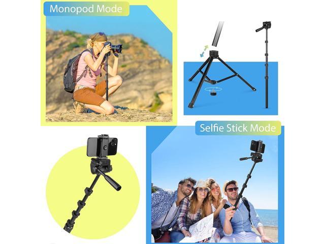 Aureday 67 Phone Tripod, Detachable and Extendable Selfie Stick Tripod for iPhone/Android Smartphone/Camera/GoPro, Portable Cell Phone Tripod with...