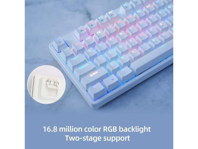 FE87/104 RGB Mechanical Keyboard, Hot Swappable Gaming Keyboard, Customizable Backlit, Magnet Upper Cover Type-C Wired Keyboard for Mac...