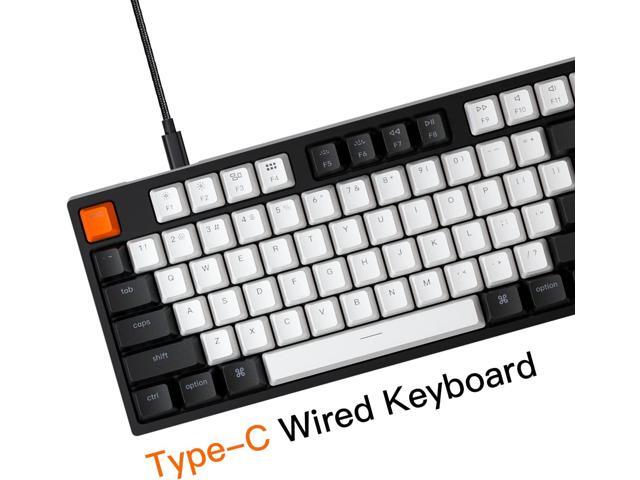 Keychron C2 Full Size Wired Mechanical Keyboard for Mac, Hot-swappable, Gateron G Pro Brown Switch, RGB Backlight, 104 Keys ABS keycaps Gaming...