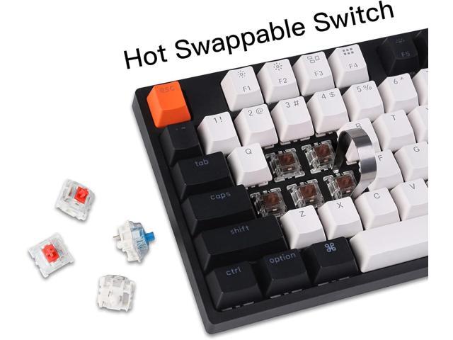 Keychron C2 Full Size Wired Mechanical Keyboard for Mac, Hot-swappable, Gateron G Pro Brown Switch, White Backlight, 104 Keys ABS keycaps Gaming...