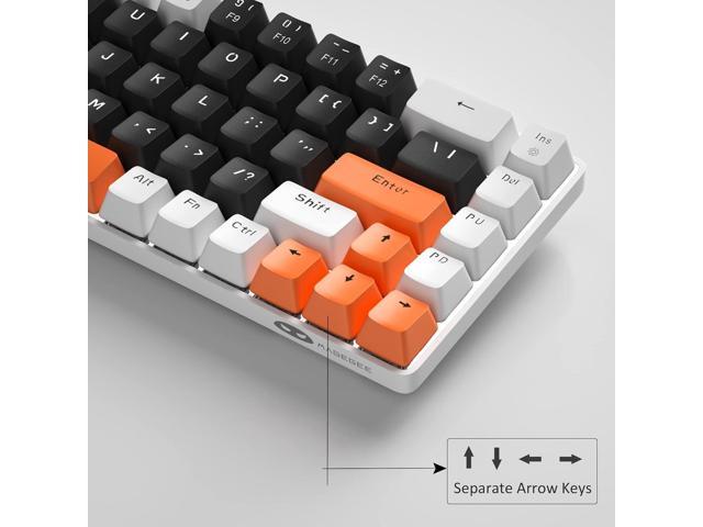 MageGee Portable 60% Mechanical Gaming Keyboard, MK-Box LED Backlit Compact 68 Keys Mini Wired Office Keyboard with Blue Switch for Windows Laptop...