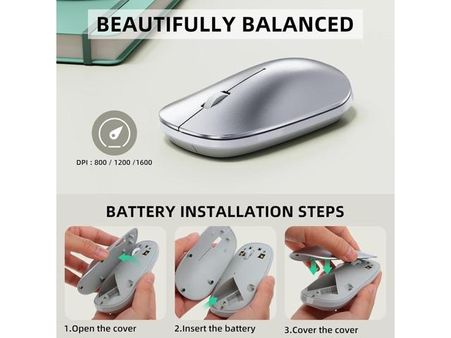 Bluetooth Keyboard and Mouse Compatible with Mac, OMOTON Ultra-Slim Wireless Keyboard and Mouse Combo Compatiblei with MacOS, MacBook Pro/Air,...