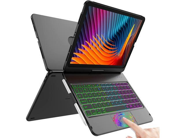 Keyboard Case for iPad Pro 11 inchiPad Air 5th 4th Generation Case with KeyboardTouch Trackpad -360° Protective with Apple Pencil Holder for iPad.