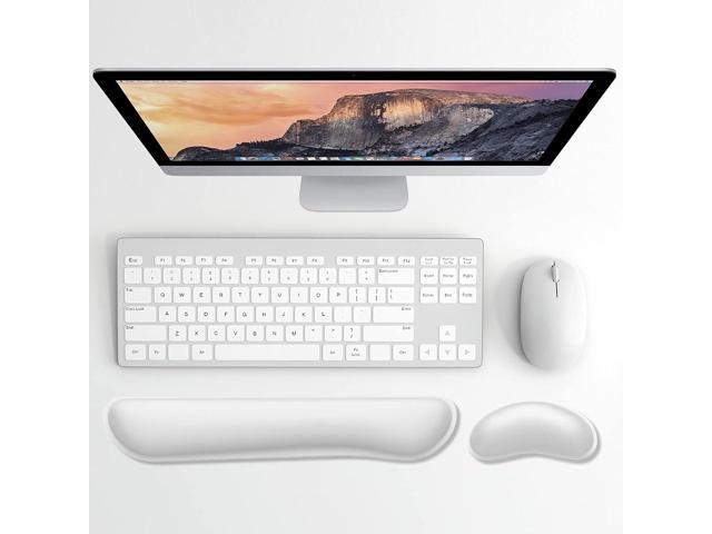 Dapesuom Enlarge Keyboard Wrist Rest Pad,Memory Foam Set Wrist Cushion Support for Easy Typing & Pain Relief,Mouse Wrist Pad,Anti-Slip Wrist...