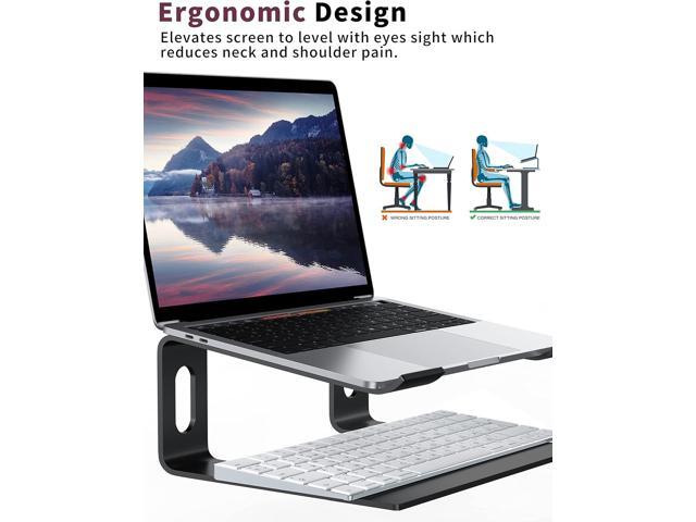 ALASHI Laptop Stand for Desk, Aluminum Computer Riser, Ergonomic Notebook Holder, Detachable Metal Laptops Elevator, PC Cooling Mount Support 10 to...