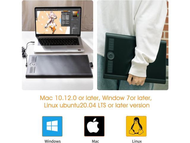 Drawing Tablet GAOMON M10K 10x6.25 Inches Large Graphics Tablet with 8192 Levels Battery-Free Stylus, 10 Customizable Hot Keys for Digital Art,...