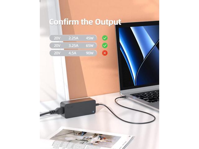 USB C Charger Fit for LG Gram Laptop Type C - (with UL Safety Certification)