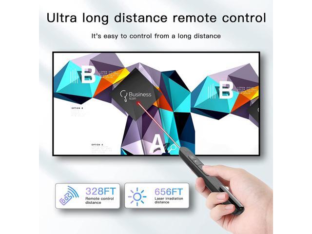 Wireless Presenter Remote Hyperlink Volume Control Presentation Clicker Clicker for PowerPoint Presentation RF 2.4GHz USB Presentation Clicker PPT...