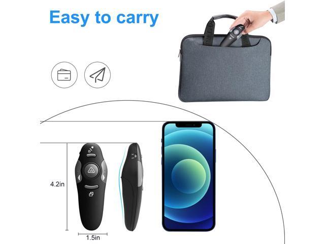 Wireless Presentation Clicker for PowerPoint Presentations, USB Dongle Wireless Presenter Remote with Laser Pointer Slide Clickers for...