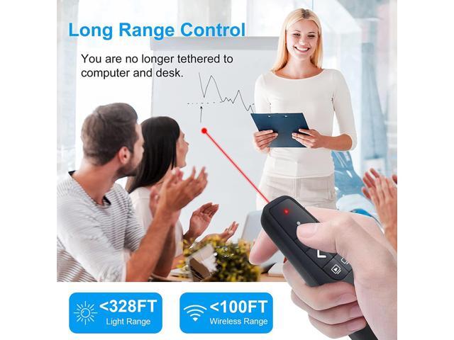 Presentation Clickers for PowerPoint, Clicker for Laptop Presentations Remote, USB Wireless Presenter Remote, Power Point Remote Clicker for...