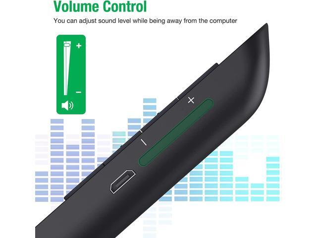 Rechargeable Presentation Clicker with Green Light,PPT Powerpoint Remote Clicker for Presentations,Wireless Presenter Slide Changer Advancer...