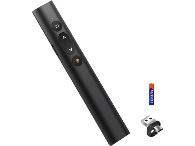 DUDUDA Presentation Clicker, 100 Feet Wireless Presentation Remote Control, USB A/Type-C 2 in 1 Slides Clicker for Mac/Win/Computer/Laptop, 2.4GHz.