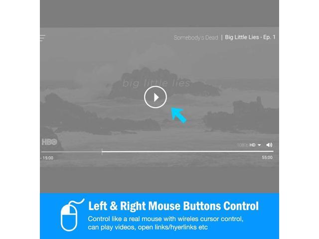 DinoFire Wireless Presenter Remote with Air Mouse, RF 2.4GZ USB Rechargeable Presentation Clicker and Pointer Powerpoint PPT Slide Clicker for...