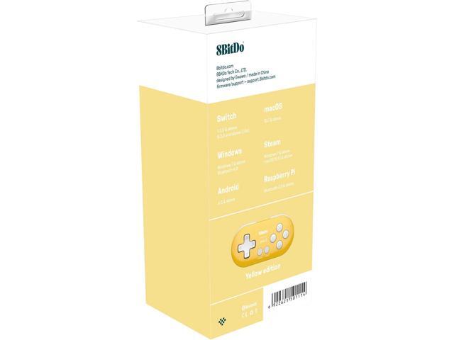 8Bitdo Zero 2 Bluetooth Key Chain Sized Mini Controller for Nintendo Switch, Windows, Android and macOS (Yellow Edition)