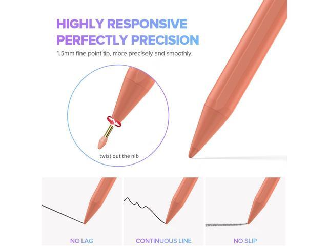 Stylus Pen for iPad 9th & 10th Generation-2X Fast Charge Active Pencil Compatible with 2018-2023 Apple iPad Pro11 & 12.9 inch, iPad Air 3/4/5,iPad...