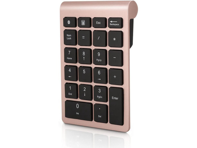 Gugxiom Bluetooth Number Pad,Bluetooth 5.0 Number Pad with Shortcut Keys,22 Keys Portable Financial Accounting Extensions 10 Keys for Laptop...