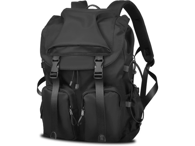 BJIAX Vintage Laptop Backpack for Men & Women, Water Resistant College Backpack Fits 15.6 Inch Computer and Laptop, Casual Backpack for Work,...
