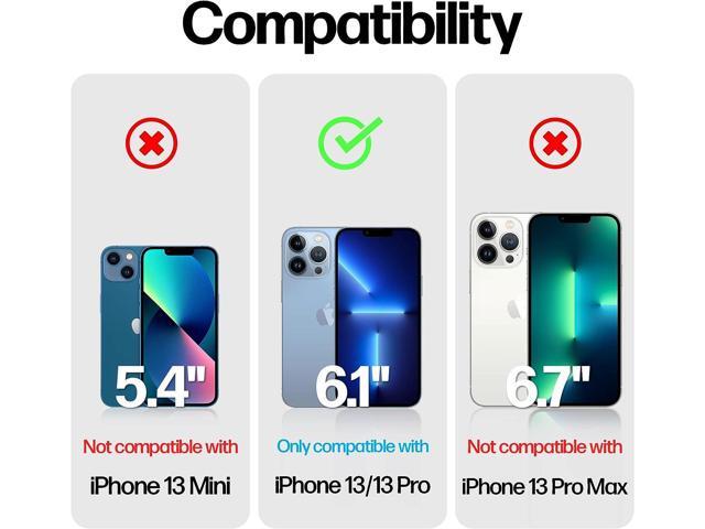 Power Theory Designed for iPhone 13 Pro/iPhone 13 Screen Protector Tempered Glass [9H Hardness], Easy Install Kit, 99% HD Bubble Free Clear, Case...