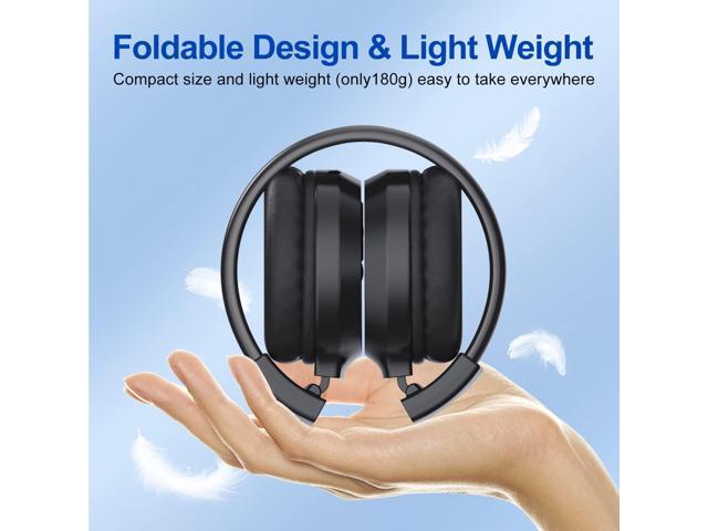 F4 Rechargeable & Portable Personal FM Radio Headphones with Best Reception, FM Headset Radio Receiver for Meeting, Daily Works, Hiking, Jogging