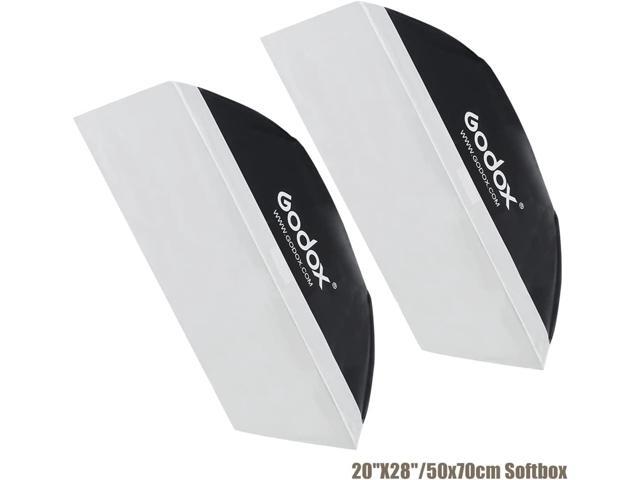 Godox Professional Studio Strobe Lights Kit for Photography, Strobe Softbox Lighting Kit, 2x180W 5600K Monolights with Trigger, Softbox, Light Stands