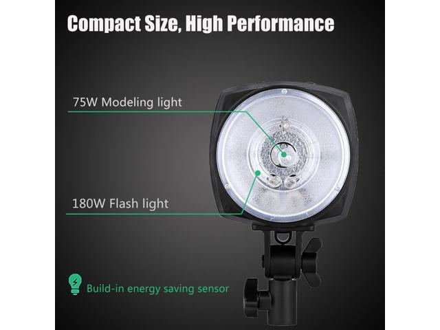 Godox Professional Studio Strobe Lights Kit for Photography, Strobe Softbox Lighting Kit, 2x180W 5600K Monolights with Trigger, Softbox, Light Stands