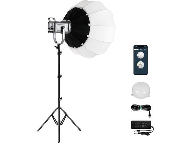 GVM 150W Video Light Kit, 2700K-7500K Continuous Lighting for Photography with Lantern Softbox & Stand, Bi-Color Studio Light Kit with Bluetooth.