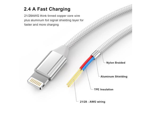 3.3FT iPhone Charging Extension Cable,Nylon Braided Lightning Extender Dock Cable Adapter for iPhone 14 Pro 13 Pro Max 12 11 X XR 8 7 6 Male to...