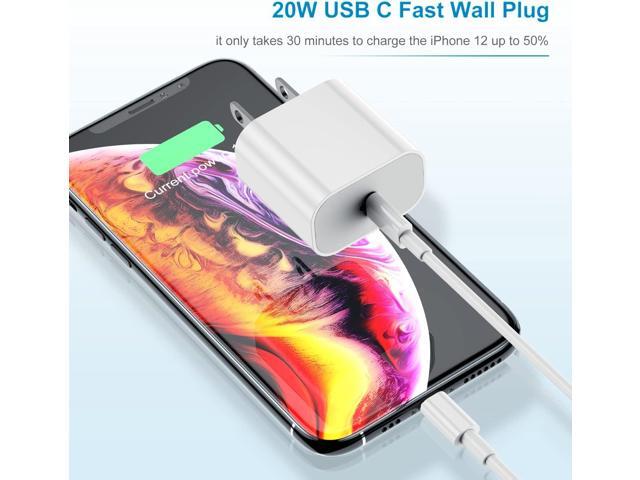 iPhone Charger Fast Charging 6ft CordApple MFi Certified USB C to Lightning Cable with 20W Fast Charger Block for iPhone 14 Pro Max/13 Plus/12...