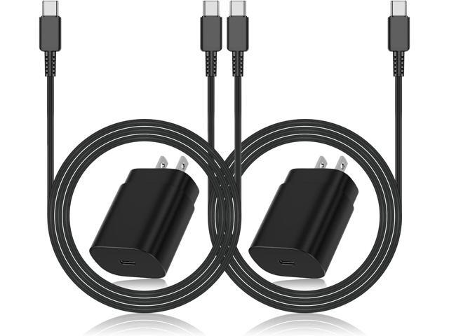 Super Fast Charger Type C, 2Pack 25W USB C Wall Charging Block Adapter and 6ft Android Phone Charger Cable for Samsung Galaxy S23...