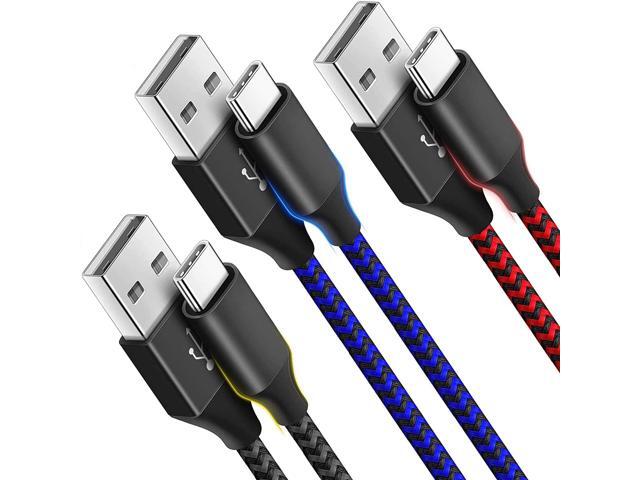 USB C Cable 10ft 3 Pack USB C Charger Cable, USB A to USB C Charging Cable USB Type C Fast Charge Cord Compatible with Samsung Galaxy S20 S10 Note...