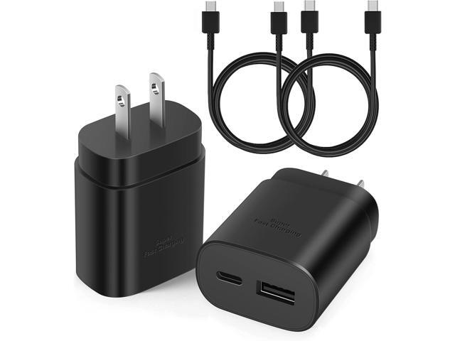 USB C Fast Charger, 25W Samsung Charger Fast Charging, Dual Port C Charger with 6FT Cable for Samsung Galaxy S23,S22, S22 Plus, S20/S21 Ultra Plus,...