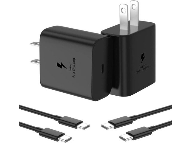 45W Samsung Charger 2 Pack Super Fast Charger Type C for Samsung Galaxy S23 Ultra Charger S22 Ultra, S23/S23+/S22/S22+/S21,Z Fold 4/Z Flip 4,Galaxy...