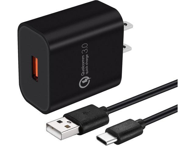 Quick Charge 3.0 Fast Charger for LG Stylo 4 5 6, ThinQ G5 G6 G7 G8 G8X K51, V20 V30 V30S V35 V40 V50 V60 ThinQ, Velvet, 18W Travel Rapid Adapter...