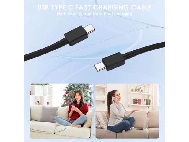 (2Pack) 10Ft USB C Fast Charger, 25W Type C Wall Charger Block with USB C to USB C Cable Android Charger Adapter for Samsung Galaxy S23...
