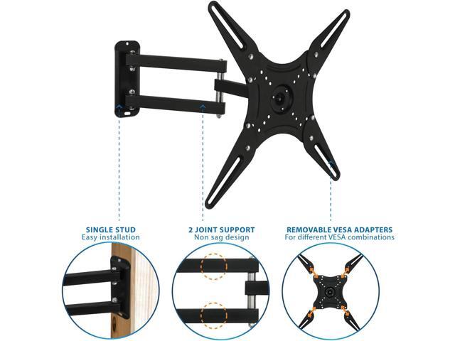 Mount-It! Full Motion TV Wall Mount with Articulating Arm Tilt, Swivel, and Rotation Motion Mount Flat Screen Bracket for 23-55 VESA...