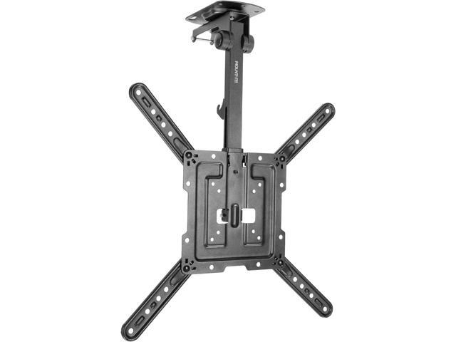 Mount-It! Flip Down TV Mount Folding Ceiling TV Mount for 23 to 55 Inch Heavy-Duty Bracket for Roof and Slanted Walls Universal VESA fits up.