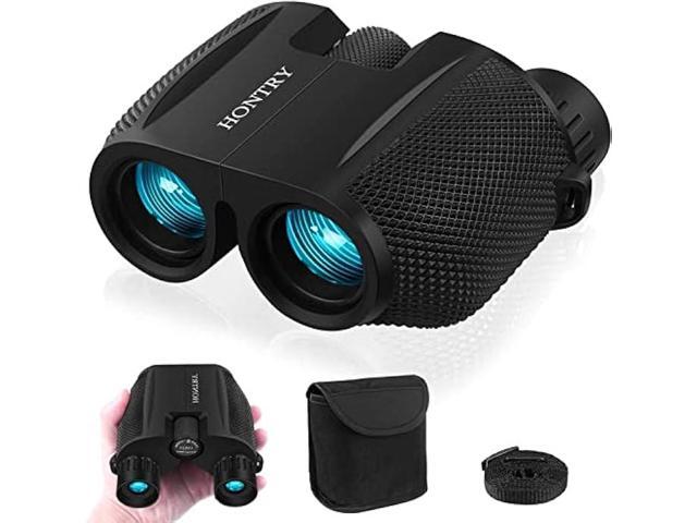 Hontry Binoculars for Adults and Kids, 10x25 Compact Binoculars for Bird Watching, Theater and Concerts, Hunting and Sport Games